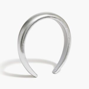 NWOT J.Crew Crewcuts Girls Headband in Silver Faux Leather Sold Out Vegan